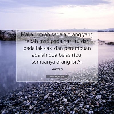Yosua 8:25 Ayat Alkitab Dijelaskan