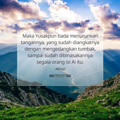 Yosua 8:26 Ayat Alkitab Dijelaskan