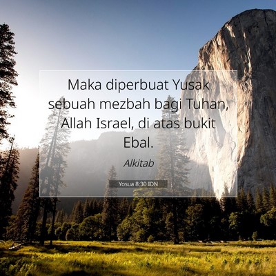 Yosua 8:30 Ayat Alkitab Dijelaskan