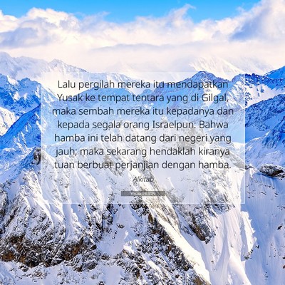 Yosua 9:6 Ayat Alkitab Dijelaskan