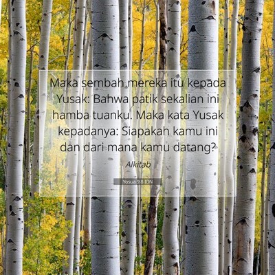 Yosua 9:8 Ayat Alkitab Dijelaskan