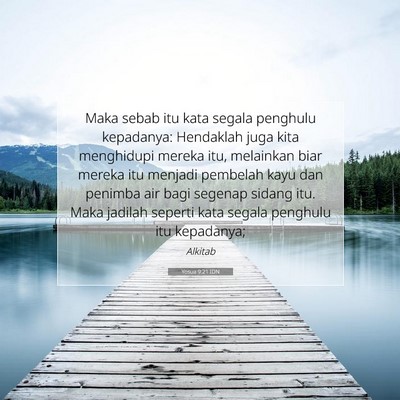 Yosua 9:21 Ayat Alkitab Dijelaskan