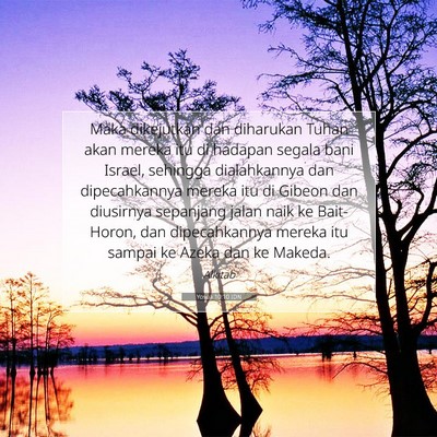 Yosua 10:10 Ayat Alkitab Dijelaskan