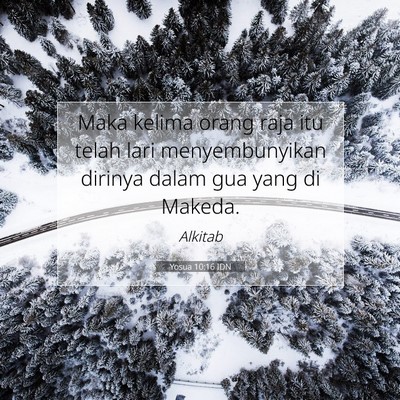 Yosua 10:16 Ayat Alkitab Dijelaskan