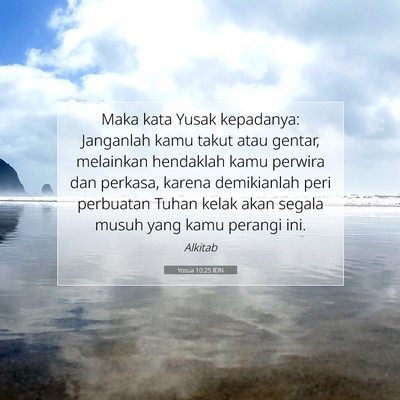 Yosua 10:25 Ayat Alkitab Dijelaskan