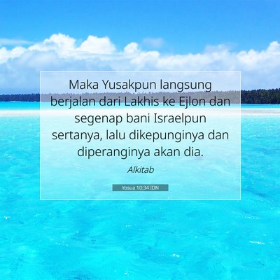Yosua 10:34 Ayat Alkitab Dijelaskan