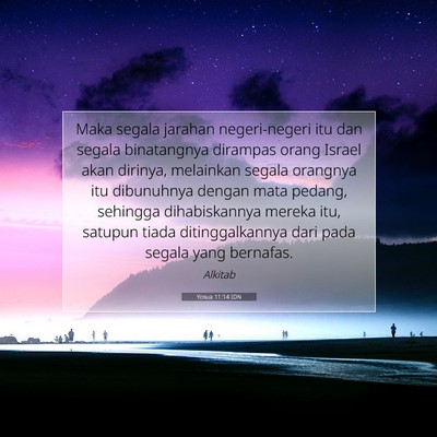 Yosua 11:14 Ayat Alkitab Dijelaskan
