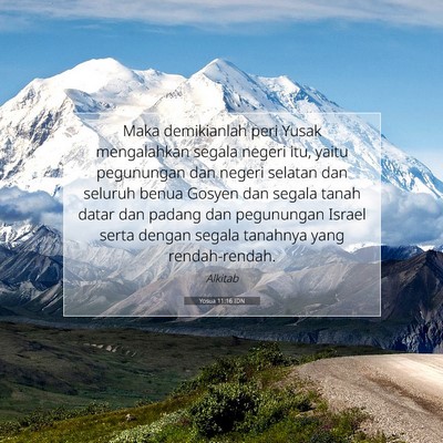 Yosua 11:16 Ayat Alkitab Dijelaskan