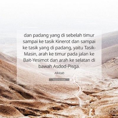 Yosua 12:3 IDN Gambar Ayat Alkitab