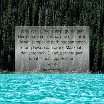 Yosua 12:5 Ayat Alkitab Dijelaskan
