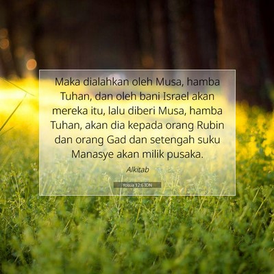 Yosua 12:6 IDN Gambar Ayat Alkitab