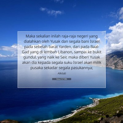 Yosua 12:7 IDN Gambar Ayat Alkitab