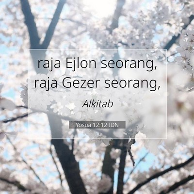 Yosua 12:12 Ayat Alkitab Dijelaskan