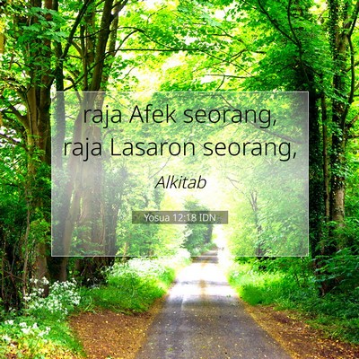 Yosua 12:18 Ayat Alkitab Dijelaskan