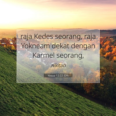 Yosua 12:22 Ayat Alkitab Dijelaskan