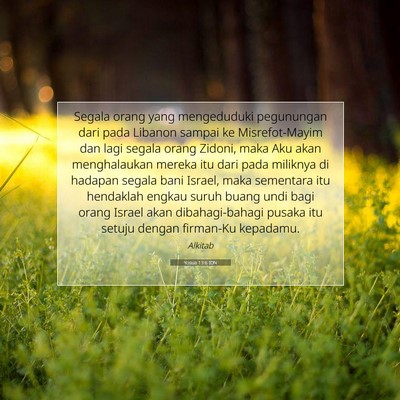 Yosua 13:6 Ayat Alkitab Dijelaskan