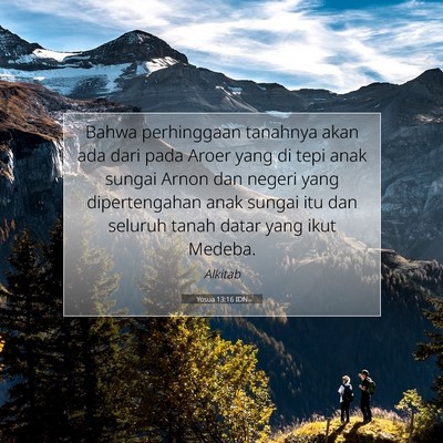 Yosua 13:16 Ayat Alkitab Dijelaskan