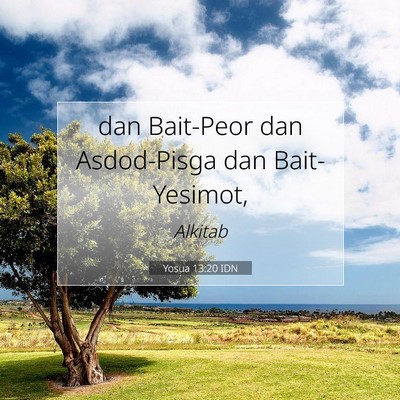 Yosua 13:20 Ayat Alkitab Dijelaskan