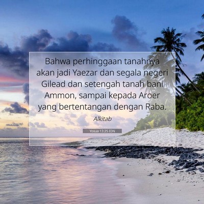Yosua 13:25 IDN Gambar Ayat Alkitab