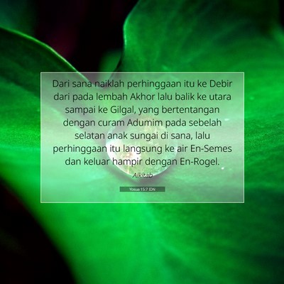 Yosua 15:7 IDN Gambar Ayat Alkitab