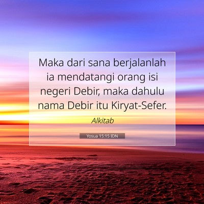 Yosua 15:15 IDN Gambar Ayat Alkitab