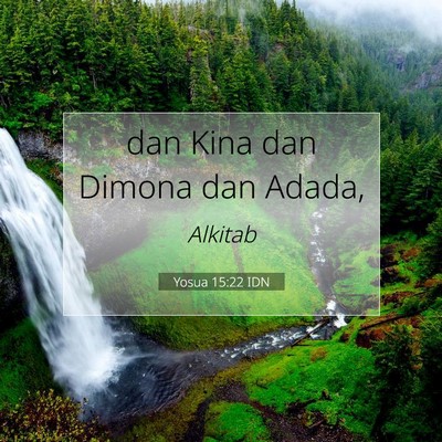 Yosua 15:22 Ayat Alkitab Dijelaskan
