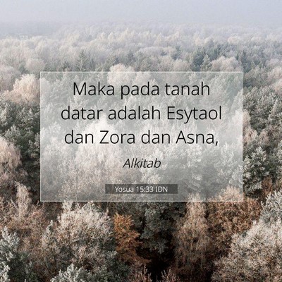 Yosua 15:33 IDN Gambar Ayat Alkitab