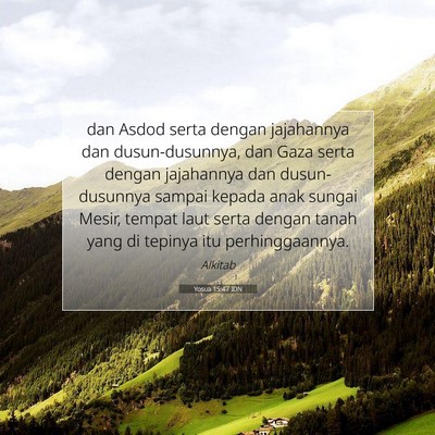 Yosua 15:47 IDN Gambar Ayat Alkitab