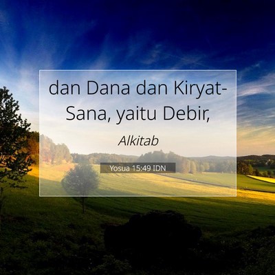 Yosua 15:49 IDN Gambar Ayat Alkitab