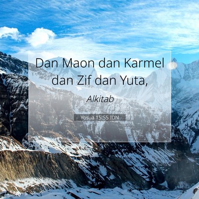 Yosua 15:55 IDN Gambar Ayat Alkitab