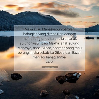 Yosua 17:1 Ayat Alkitab Dijelaskan
