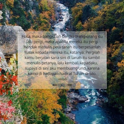 Yosua 18:8 Ayat Alkitab Dijelaskan