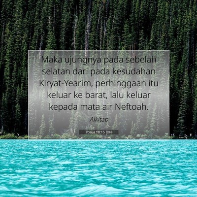 Yosua 18:15 Ayat Alkitab Dijelaskan