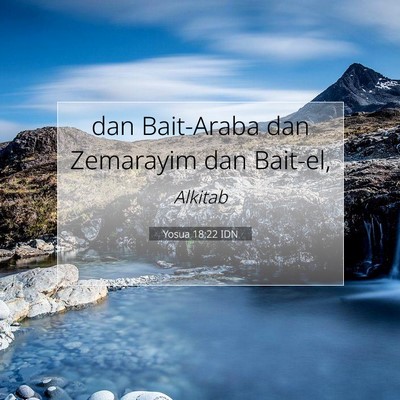 Yosua 18:22 Ayat Alkitab Dijelaskan