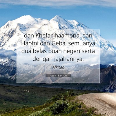 Yosua 18:24 Ayat Alkitab Dijelaskan