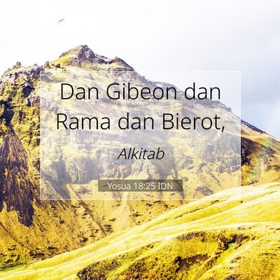 Yosua 18:25 Ayat Alkitab Dijelaskan