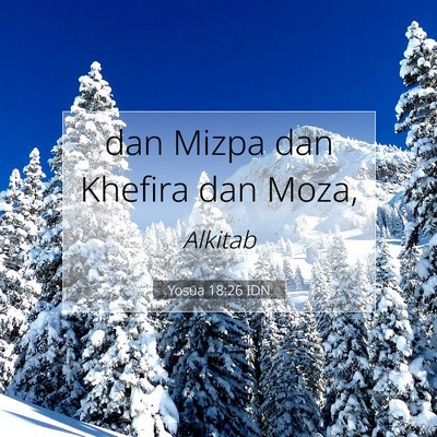 Yosua 18:26 Ayat Alkitab Dijelaskan