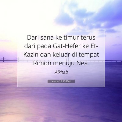Yosua 19:13 Ayat Alkitab Dijelaskan