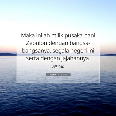 Yosua 19:16 Ayat Alkitab Dijelaskan