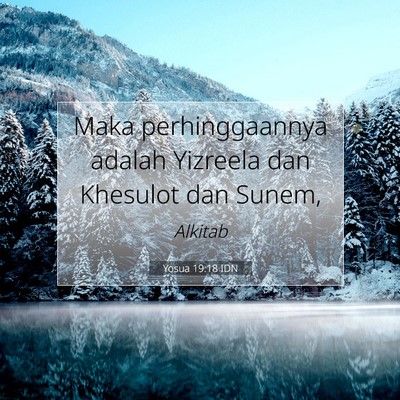Yosua 19:18 Ayat Alkitab Dijelaskan