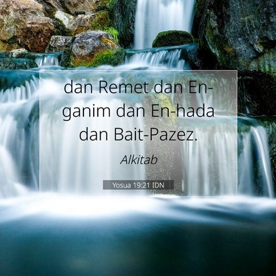 Yosua 19:21 Ayat Alkitab Dijelaskan