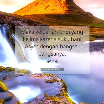 Yosua 19:24 Ayat Alkitab Dijelaskan