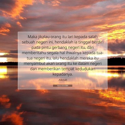 Yosua 20:4 Ayat Alkitab Dijelaskan