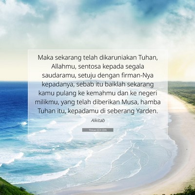 Yosua 22:4 IDN Gambar Ayat Alkitab