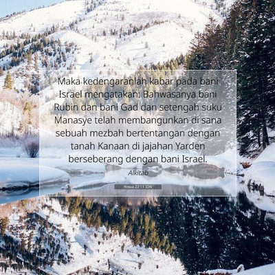 Yosua 22:11 Ayat Alkitab Dijelaskan