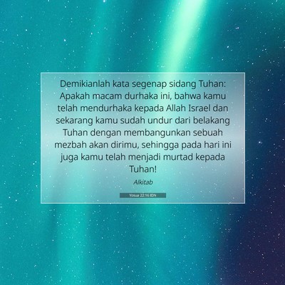 Yosua 22:16 IDN Gambar Ayat Alkitab