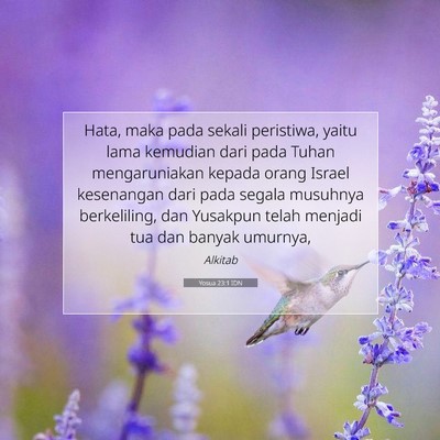 Yosua 23:1 IDN Gambar Ayat Alkitab