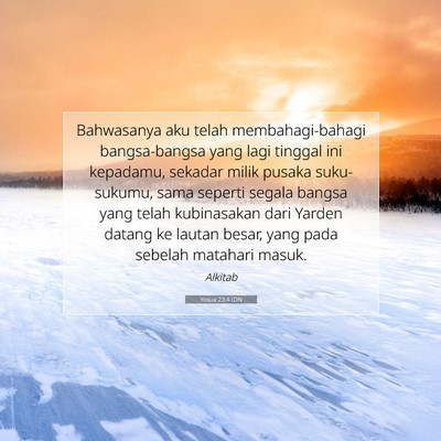 Yosua 23:4 IDN Gambar Ayat Alkitab