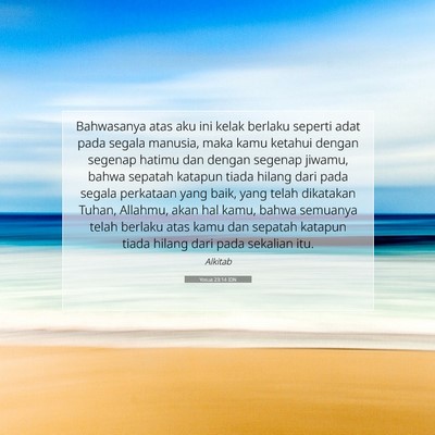 Yosua 23:14 IDN Gambar Ayat Alkitab