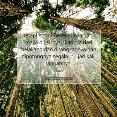 Hakim-hakim 1:6 Ayat Alkitab Dijelaskan